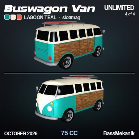 Buswagon Van Teal by BassMekanik