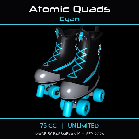 Atomic Quads Cyan by BassMekanik
