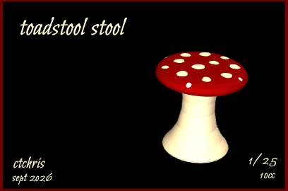 toadstool stool by ctchris