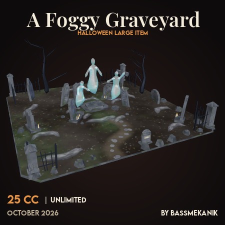 A Foggy Graveyard by BassMekanik