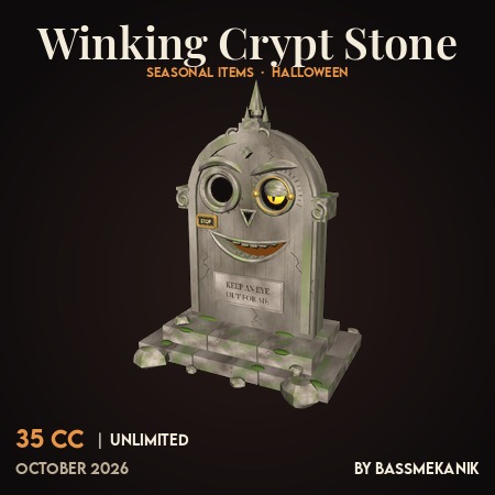 Winking Crypt Stone by BassMekanik