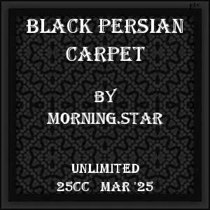 Black Persian Rug(25)[0321] by Morning.star