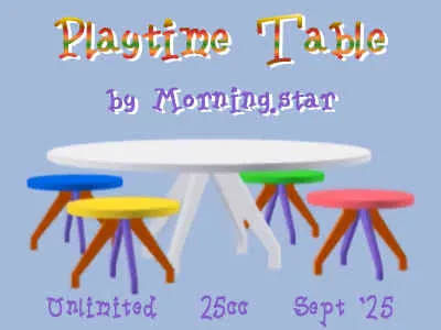 Playtime Table(25)[0916] by Morning.star
