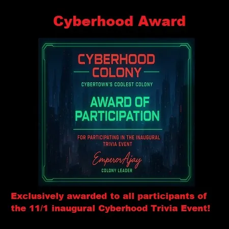 Cyberhood Award by EmperorAjay