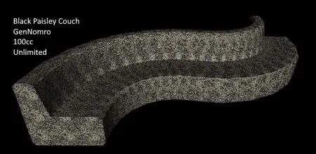 Black Paisley Couch(100)[0302] by GenNomro