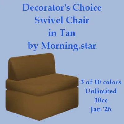 DC Chair Tan(10)[0113] by Morning.star