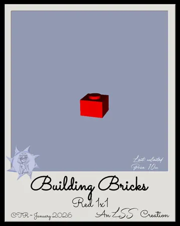 BBricks-Red 1x1(10)[0127] by LSS