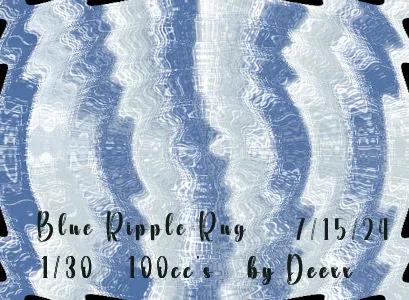 Blue Ripple Rug(100)[0719] by deexx