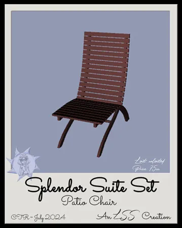 Splendor Patio Chair(75)[0809] by LSS
