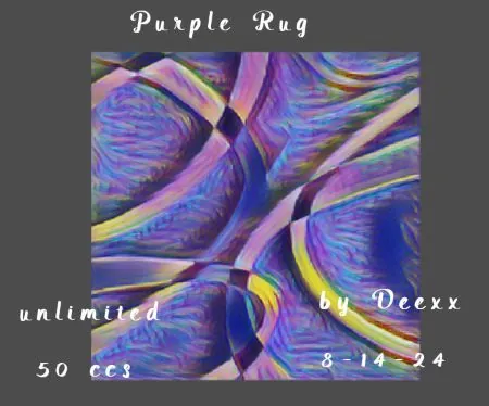 Purple Rug(50)[0816] by deexx