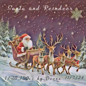 Santa and Reindeer(100)[1105] by deexx