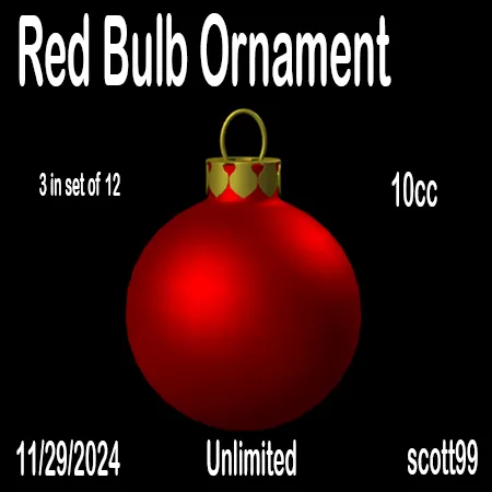 Red Bulb Ornament(10)[1129] by scott99