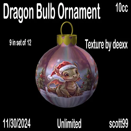 Dragon Bulb Ornament(10)[1203] by scott99