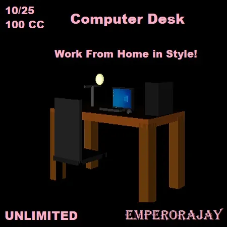 Computer Desk(100){0621} by EmperorAjay