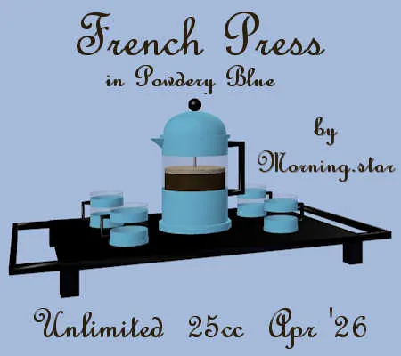 French Press Blue(25)[0421] by Morning.star