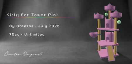 Kitty Ear Tower Pink(75)[0717] by Breetos
