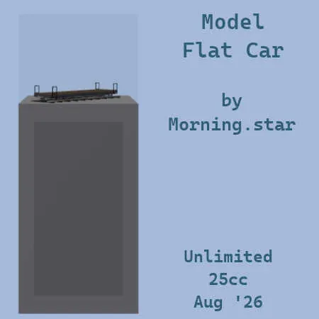 Model Flat Car(25)[0804] by Morning.star
