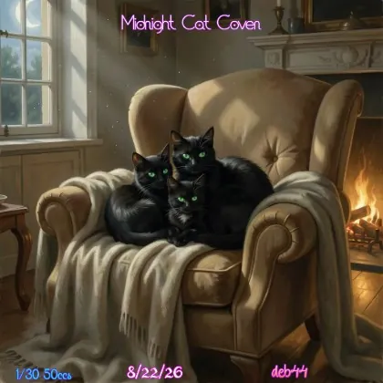 Midnight Cat Coven by deb44