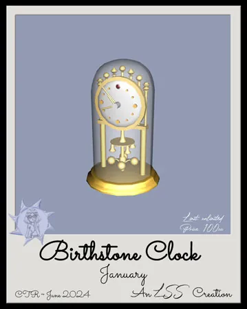 Birthstone Clock Jan(100)[0628] by LSS